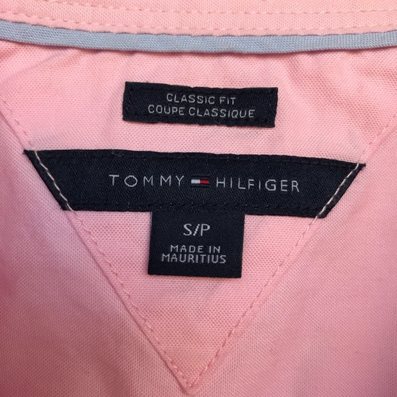 Tommy Hilfiger Pink Cotton Button Up Top Size Small - Picture 6 of 13